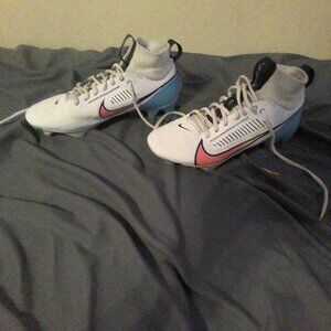 Nike vapor edge pro 360 2's white, teal, and pink